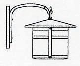 Arroyo Craftsman BB-11AM-N - 11" berkeley wall mount