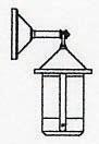 Arroyo Craftsman BB-6GW-N - 6" berkeley wall mount