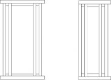 Arroyo Craftsman GLS-6WO-S - 6" glencoe flush wall mount