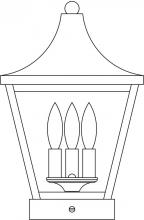 Arroyo Craftsman NAC-10CLR-S - 10" Nantes column mount