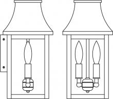Arroyo Craftsman PRW-7CLR-BK - 7" Providence flush wall mount