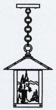 Arroyo Craftsman TRH-9MNOF-BZ - 9" timber ridge pendant with mountain filigree