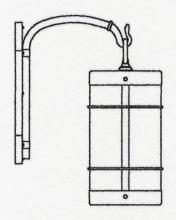 Arroyo Craftsman VB-11NRRM-RB - 11" valencia wall mount - no roof