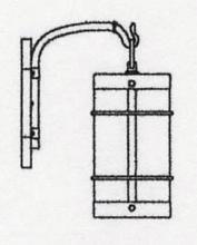 Arroyo Craftsman VB-7NRWO-RC - 7" valencia wall mount - no roof