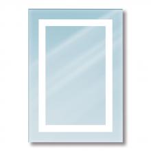 Jesco BLML-212-30-L - JESCO 39-inch Height LED Back-lit Mirror with Rectangular Cut Outs