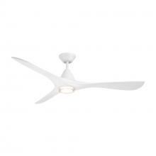 Modern Forms US - Fans Only FR-D2504-60L-MW - Carve 60 Downrod Ceiling Fan