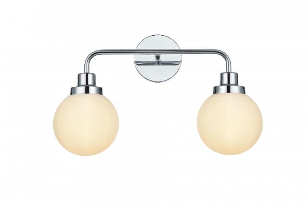 Hanson Wall Sconce L18.6"H11.7"E7.7"  W/GL Chrome