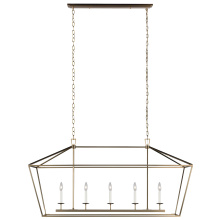 Visual Comfort & Co. Studio Collection 6692605-848 - Dianna Five Light Medium Linear Chandelier