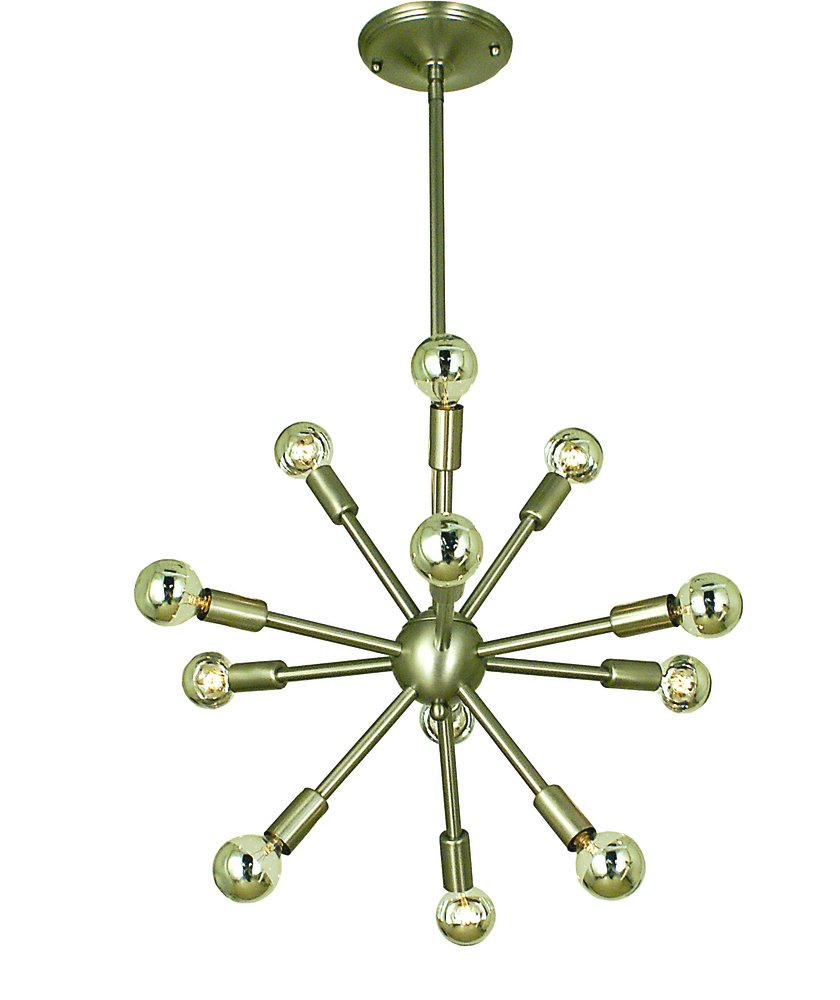 12-Light Brushed Nickel Simone Chandelier