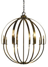 Framburg 4728 MB - 8-Light Mahogany Bronze Luna Chandelier