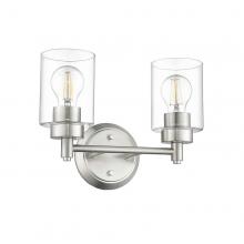 HOMEnhancements 21414 - Mincio 2-Light Clear Glass Vanity - NK