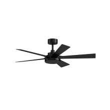 Fanimation FPD8570BL - TorchAire 52 inch Indoor/Outdoor Ceiling Fan with LED CCT Select Light Kit - Black with Black Blades