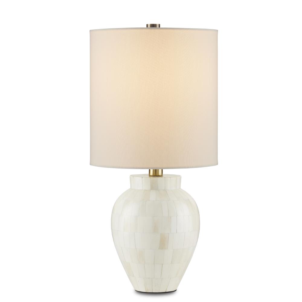 Osso White Round Table Lamp