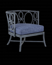 Currey 7000-0622 - Tegal Navy Chair, Finn Indigo