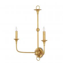 Currey 5000-0214 - Nottaway Gold Double-Light Wall Sconce