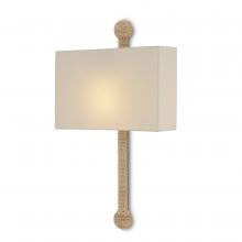 Currey 5900-0052 - Senegal Wall Sconce, White Shade